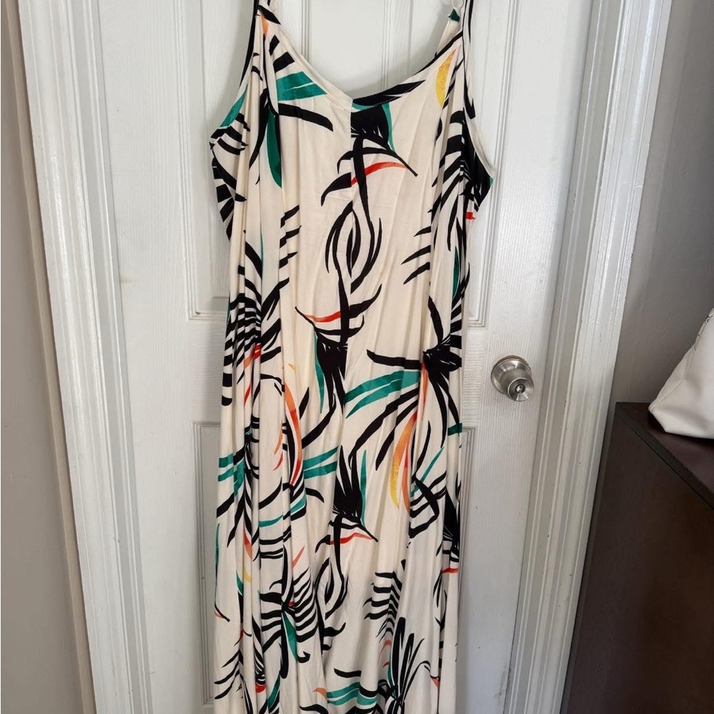 Torrid Black and Blue Spaghetti Strap Maxi Sundress